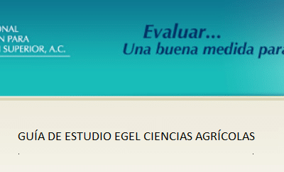 Descarga gratis la guia del EGEL AGRO (Ciencias Agrícolas)