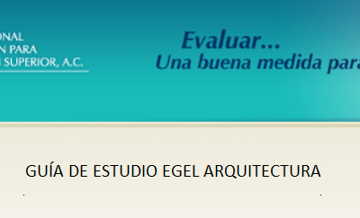 Descarga gratis la guia del EGEL ARQUI (Arquitectura)