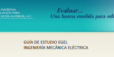 Descarga aquí la guía del EGEL IME (Ing. Mecanica Electrica)