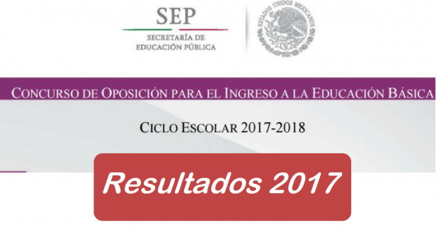 Resultados concurso de oposición educación básica 2017
